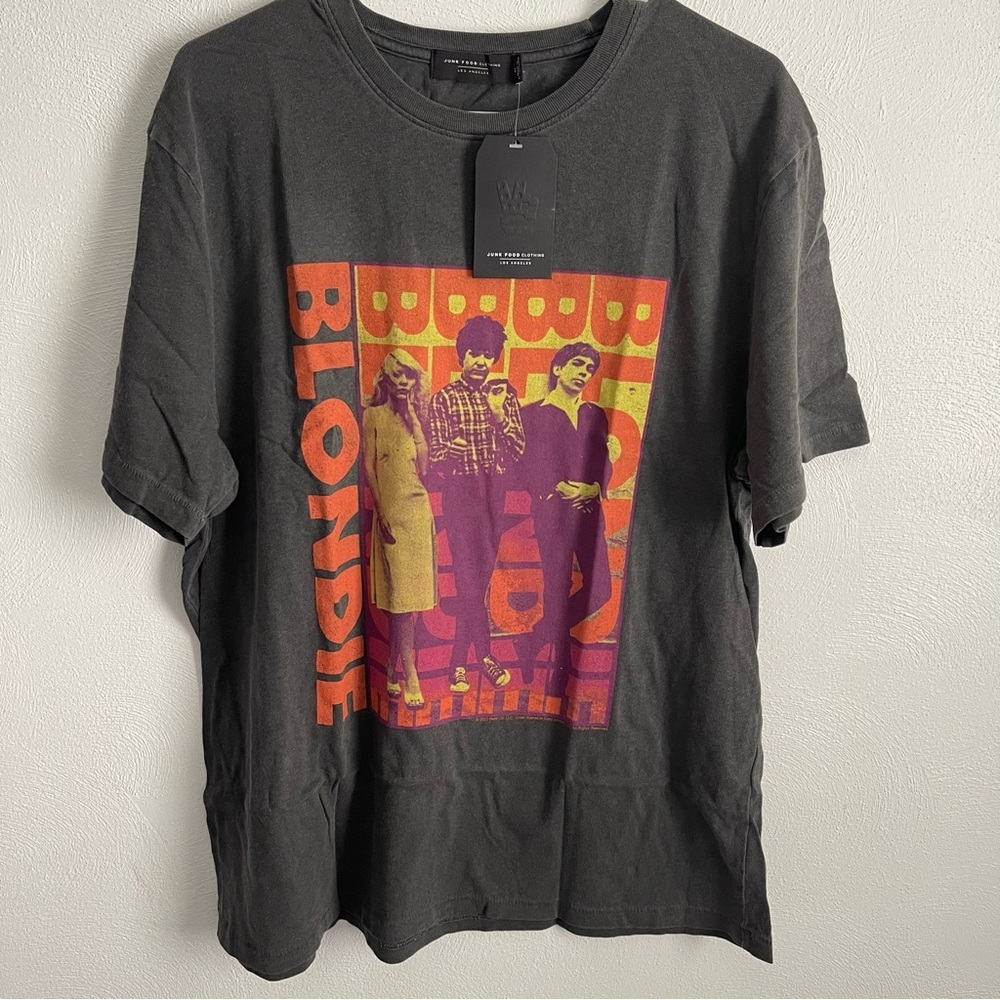 Junk Food Blondie Graphic T-Shirt Tee Gray Size XL NWT